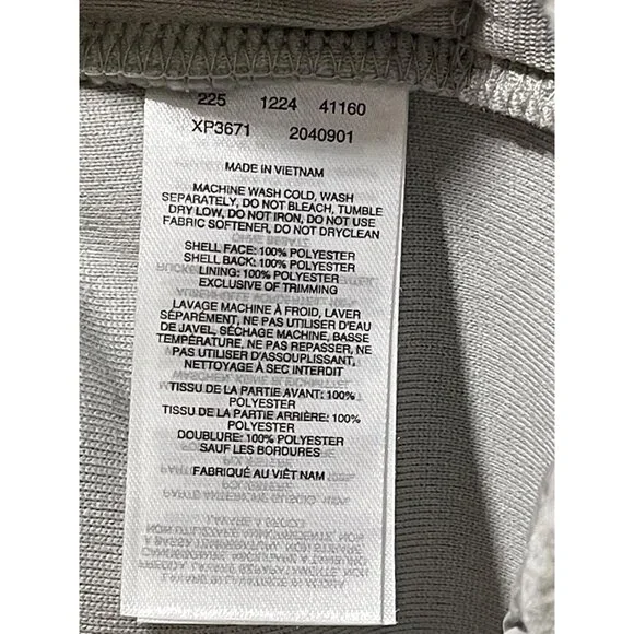 Columbia NWT Women's Long Sleeve Cropped Fleece Pullover, XL, Gray/White - Picture 13 of 16